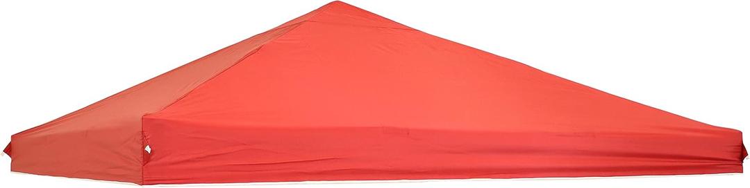 Sunnydaze 12x12 Canopy Replacement Top - Replacement Canopy Cover Only - Heavy-Duty PU-Coated 150D Oxford Fabric - Red