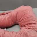 Car Travel Pillow for Kids Adults, Raised Padding Head and Neck Support Car Seat Sleeping Pillow for Toddlers, Portable U Shaped Body Pillow for Car Seat On Road Trip (Magenta)