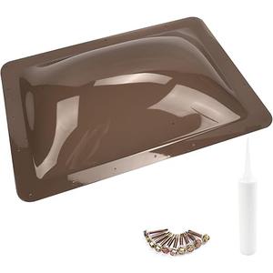 RV Skylight Replacement | 18" x 26" Camper Skylight | RV Shower Skylight Replacement | Fit Standard 14" x 22" Openings | Smoke Gray