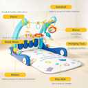 Baby Gym Play Mat, Kick and Play Piano Mat, Baby Walker with Music