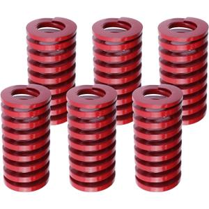 Antrader 6pcs Red Medium Load Press Compression Mould Die Spring, 1.15-Inch-by-0.63-Inch-by-2.36-Inch