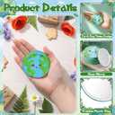 60 Sets Earth Appreciation Gifts Globe Compact Mirrors Earth Day Giveaways World Environment Day Party Favors with Thank You Cards Gifts for Teacher Nurse Volunteer Adult Employee Office Coworker