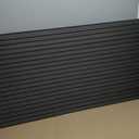 4-Piece Wood Slat Wall Panel for Interior Wall Decor Noise Cancelling 47.2" x 23.6" Peel and Stick Acoustic Decorative 3D Sound Absorbing Wall Paneling, Black Grey