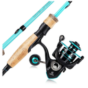 Sougayilang Fishing Rod and Reel Combo, Stainless Steel Guides Fishing Pole with Spinning Reel Combo for Saltwater and Freshwater