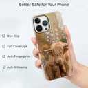 Case for iPhone 15 Pro Max with Cow Design,Cute Highland Cattle Family Pattern for Men Women,Clear Slim Soft TPU Bumper Case,6.7”(Cow,15pm)