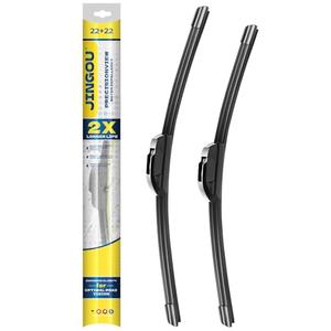 JINGOU 22" + 22" Front Windshield Wiper Blades Compatible with Ford F Series 2023-2012 Expedition 2022-2008 OEM QUALITY Premium All-Season Automotive Replacement Wipers (Pack of 2)