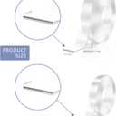 2 x 2 Rolls Double Sided Tape Heavy Duty, Clear Nano Tape, 0.8'' x 120'' Two Sided Mounting Adhesive for Walls Posters Carpet, Removable Space Gel Strip, 1/12" & 1/24" Thick