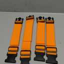 Luggage Straps for Suitcases TSA Approved Travel Belt 4 Pack by Chelmon (Orange)