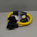 30 Amp Dryer Y Splitter to RV/EV Compatible with NEMA 10-30P to 14-50R/10-30R 3 Prong 30A to 4 Prong 50A Y Adapter Cord for EV/RV Charging at Dryer Outlet STW 10 AWG with Safety Ground Wire, 3FT