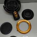 Puff-Hide Smokeing Fan for Smoking Indoors, Electric Black Gold Smokeaway Purifier Fan Portable Table Smoke Air Purifier Fan Adjustable Angle Kitchen Mini Filter Smoke Exhaust Fan(Plug-In)