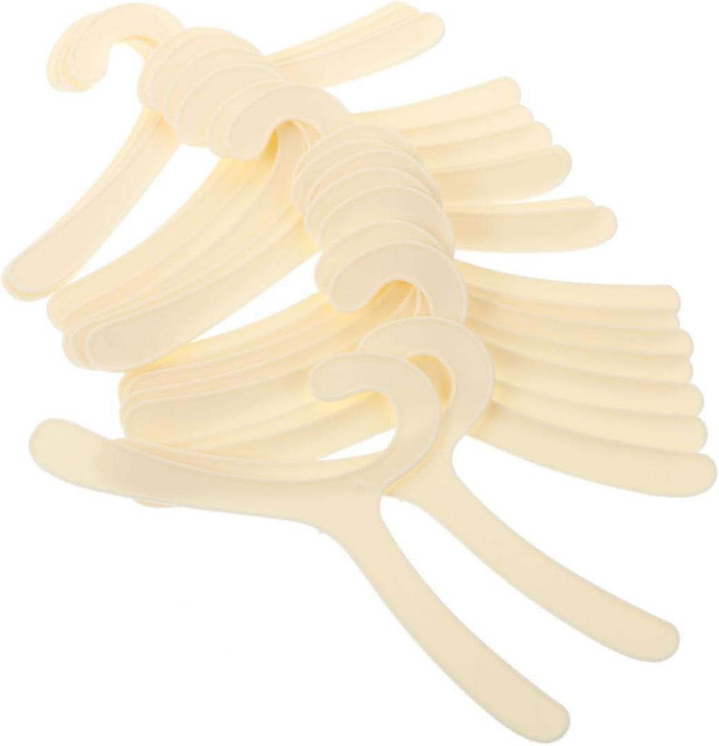 30pcs Plastic Pet Clothes Hanger Small Coat Hangers for Puppy and Dog Garments for Closet Organization and Wardrobe Storage