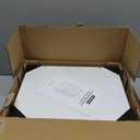 Night Stand Bedside Table Bedroom - White Nightstand with Charging Station & LED Light Strip, Modern Bed Side End Table with Storage Shelf & 2 Fabric Drawers, U-S-B Ports & AC Outlets