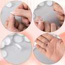 80 Pack Self Adhesive Ceiling Hooks for Hanging, Sticky Ceiling Hooks, Removable Transparent Wall Hanger for Ceiling Decor, Festival Decor - 2 cm(0.78 in)