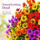 3 x Artificial Fall Flowers, 12 Bundles Faux Daisies for Outdoor Decor