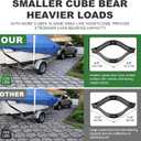 Gravel Grid 8.9x17.5 FT with 15Pcs Landscape Staples, 2'' Thick Geogrid Ground Grid 2200 lbs per Sq Ft Erosion Control Geo Grid for Driveway, Walkway, Horse Paddock, Patio, Parking Lot, Slope