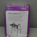 DMI Walker Tray, Rollator Tray, Mobility and Walker Accessory Tray Table Fits Most Standard Walkers, Folding with Two Cup Holders and Tool Free Assembly, 16 x 11.8 inch