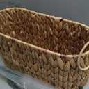 Toilet Paper Storage Bin, Large Storage Basket with Handles, Bathroom Accessories Organizer, Decorative Book Storage