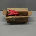 Briful 12'' Large Heads Christmas Glitter Poinsettia Flowers Christmas Tree Ornaments Set of 4 Artificial Flowers with Long Stems for Xmas Tree Party DIY Holiday Decorations, Black Blue