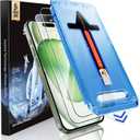 MAGIC JOHN 2 Pack for iPhone 15 Plus 6.7 inch Tempered Glass Screen Protector, Auto Dust-Elimination Installation, Bubble Free, Dynamic Island Compatible, HD Clear, Easy Installation