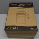 2 Pack 2.7 Gal Bathroom Trash Can with Lid, Automatic Trash Can Small Smart Garbage Can Touchless, Slim Motion Sensor Waterproof Plastic Trash Bins for Bedroom Office Kitchen Toilet (White)