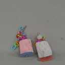 2 Pcs Parrot Chew Toys Natural Materials Bird Beak Calcium Stone, Hanging Chew Toy for Macaw, African Grey, Cockatiel and Other Medium to Large Birds