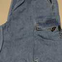 Mid Rise Cargo Jeans Women Elastic Waist Stretch Wide Leg Denim Pants with Pockets Baggy Streetwear Pants y2k (Large, Blue)