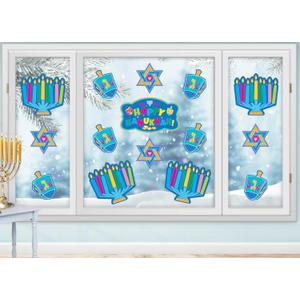 2 x Izzy 'n' Dizzy Hanukkah Cutouts, Happy Hanukkah and Happy Chanukah Holiday Party Decoration (34 Piece)