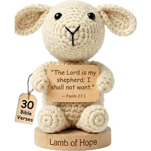 Christian Gifts for Women Men | 30 Empowering Bible Verses Prayer Cards by the Positive Crochet Lamb | Emotional Support Religious Confirmation Catholic Gift for Mothers Day | Christian Gift for Women