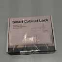 Drawer Lock eLinkSmart Hidden Cabinet Lock with NFC RFID Card Bluetooth APP Child Safety No Drilling Required for Kitchen Pantry Furniture Cupboard Door Black