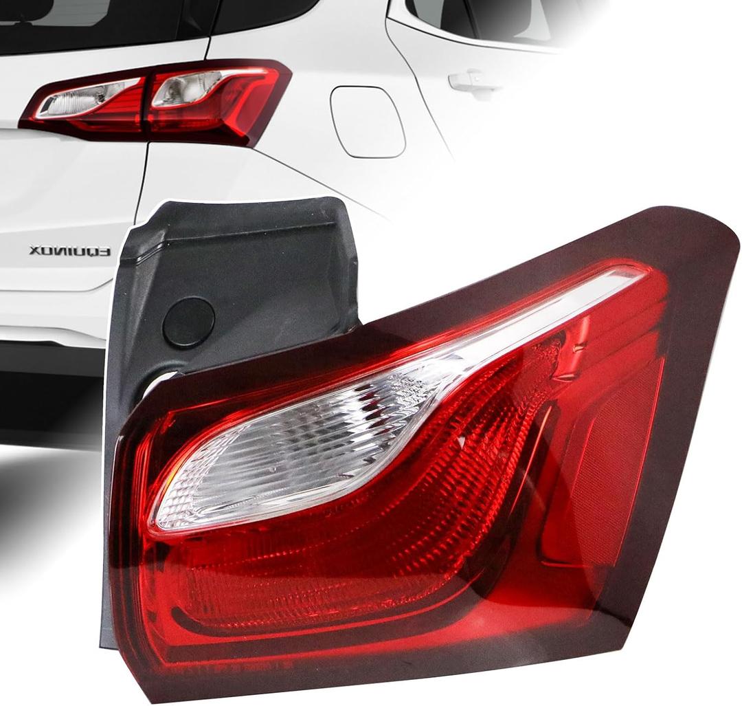 Tail Light Assembly Halogen Type Compatible with Chevy Equinox 2018 2019 2020 Right Passenger Side Replace:84769836