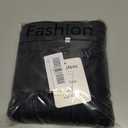 Womens Wool Pea Coat Button Up Open Front Trench Outerwear Long Sleeve Cropped Cardigan Jacket with Pockets (Black, XL)