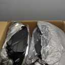 Headlights Assembly Compatible with 09-18 Dodge Ram 1500/10-18 Dodge Ram 2500 3500 4500 5500 (Only Fit Factory Quad Style Halogen) Headlamp Amber Reflector Chrome Housing