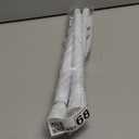 White Tension Curtain Rod for Windows 28 to 48 inch, Adjustable Expandable Pressure Spring Curtain Rod No Drilling, 7/8" Curtain Rod for Bedroom Doorway Closet Door