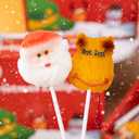 Christmas Lollipops, 24-Pack Christmas Candy, Individually Wrapped, Fruit Flavored Suckers Bulk For Festive Treats