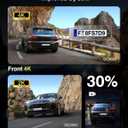 Dash Cam Front and Rear, 4K+2K Recording Dash Camera for Cars, Night Vision with WDR, 170 Wide Angle, 5.8G/2.4G Dual Wi-Fi, 64GB Card, Built-in GPS, G-Sensor Emergency Lock, 24H Parking Monitor