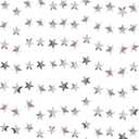 Silver Star Garland Banner Decorations - 156 Feet Bright Silver Paper Garland Hanging Decorations, Glitter Star Bunting Banner for Wedding, Birthday, Holiday, Christmas Party