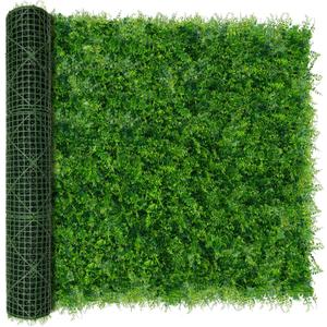 Greenery Faux Grass Wall Backdrop 60"x128" (53.5 SQFT) UV-Anti Artificial Green Boxwood Panel for Patio Balcony Privacy & Ivy Fence Covering Privacy, Garden, Backyard Wall Backdrop Decor (3D Style 1)