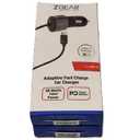 Set 2 Pack ZGEAR Fast Charge Car Charger - 30 Watt - 6 Foot For USB C