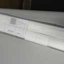 AOSKY No Drill Cordless Light Filtering Cellular Shade 22" W x 48" H White | No Tools Honeycomb Blinds for Indoor Windows, Free-Stop Shades for Home, Thermal Insulated, Noise Reducing