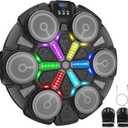 Music Boxing Machine Sport Toys for Kids and Adults,Wall Mounted Bluetooth Smart Punching Target,Training Pad Toy with Boxing Glove,Ideas Toys for Boys Girls Kids 3 4 5 6 7 8 9 10 11 12+ Years Old