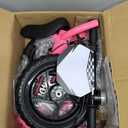 KRIDDO Pro Toddler Balance Bike 2+ Year Old with Hand Brake and Kickstand, 12 Inch Push Bicycle, Gift Bike for 2-5 Boys Girls, Pink
