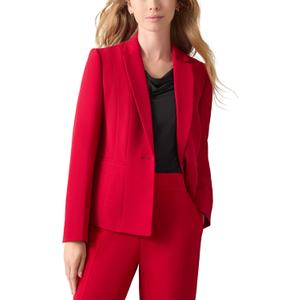 Kasper Women's Stretch Crepe One-Button Blazer, Size 6