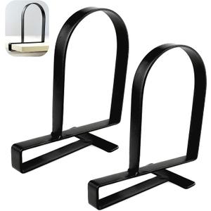 Clamped Bookends for Shelves: Heavy-Duty Book Ends Book Shelf Holders - Non-Skid Bookends Stoppers Supports for Office Study Room