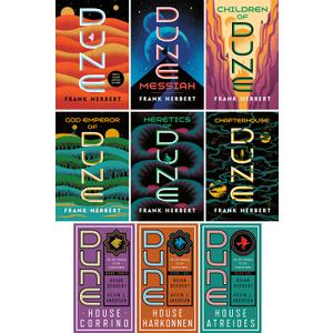 Dune Complete Series and Prelude Series Set, 9 Books (Trade Paperback)