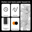 ARTISTRO 5 Black Paint Pen for Rock, Glass, Ceramic, Wood, Tire, Fabric, Metal, Canvas, Marking, Painting - Set of 5 Acrylic Paint Markers Water-based