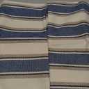 JOJUSIS Stripe Throw Pillow Covers Farmhouse Pillowcases Pack of 2, 12 x 20 Inch Blue