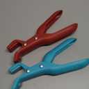 Hot Plate Grippers - Thickened Anti-Scald Bowl Clip Tongs with Non-Slip Handle, Multi-Function Holder for Bowls, Pans, Dishes, Microwave Oven & Kitchen Cooking Utensils (Red, Green)