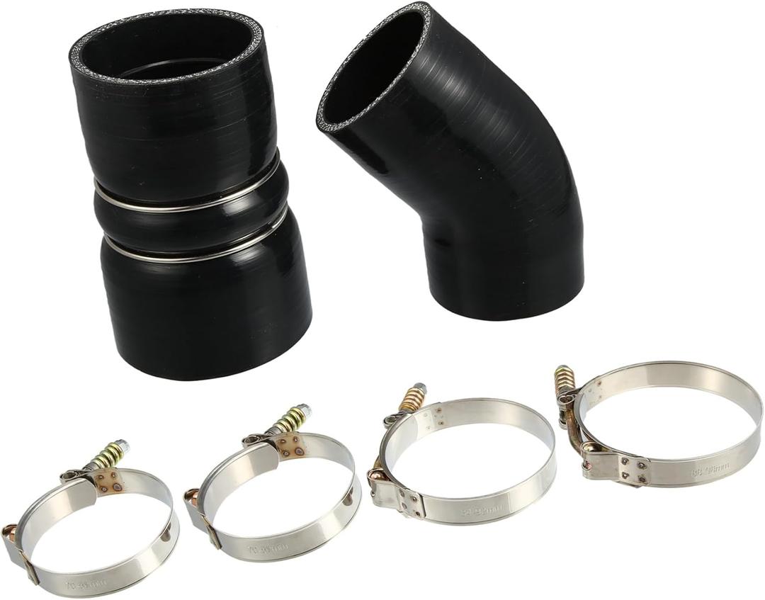 1 Set Intercooler Hose with T Bolt Clamps Kit for Ford F250 F350 2003 2004 2005 2006 2007 Only 6.0L Diesel Engine No.6C3Z6C640B Auto Replacement Parts
