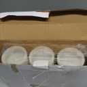 Elanze Designs Silver Tone Glitter 6 inch Wax LED Flameless Pillar Candles Set of 3