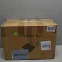 Henkelion Stainless Steel Cat Litter Box with Lid, 20" L x 14.2" W x 11.8" H, Extra Large Litter Box for Big Cats with High Sided, Anti-Urine Leakage, Easy Cleaning, Include Cat Mat and Scoop